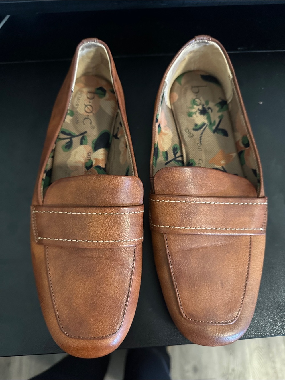 Women’s Brown Leather Penny Loafers